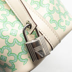 Hermes lucky daisy micro Picotin Swift Nata-vert-Blanc SHW