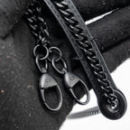 DIOR MINI LADY DIOR CANNAGE CALFSKIN BLACK WITH BLACK HARDWARE