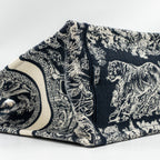 DIOR SMALL BOOK TOTE BLUE/WHITE TOILE DE JOUY REVERSE EMBROIDERY