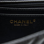 CHANEL 2.55 REISSUE MINI CHEVRON FLAP BAG AGED CALFSKIN  BLACK GHW