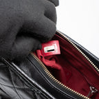 CHANEL SMALL GABRIELLE HOBO BAG AGED CALFSKIN BLACK MULTICOLOUR HARDWARE