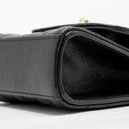 CHANEL MINI TRENDY CC CLUTCH WITH CHAIN LAMBSKIN BLACK LGHW