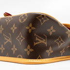 LOUIS VUITTON DIANE BAG WITH FUCHSIA STRAP MONOGRAM CANVAS GHW