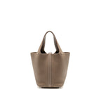 Hermes Picotin 18 Lock Bag Clemence ETOUPE SHW