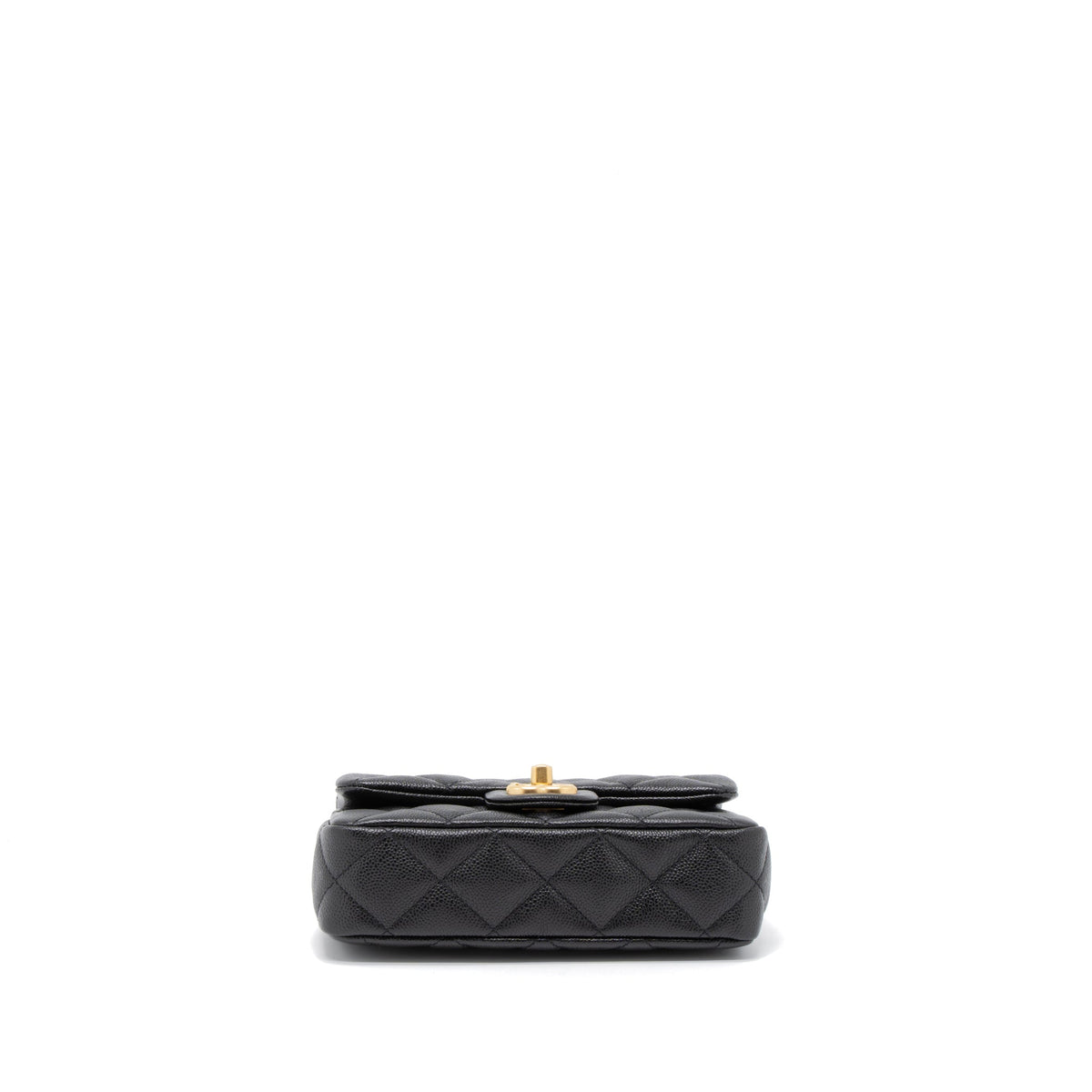 CHANEL 23P MINI COCO LOVE FLAP BAG CAVIAR BLACK GHW (MICROCHIP)