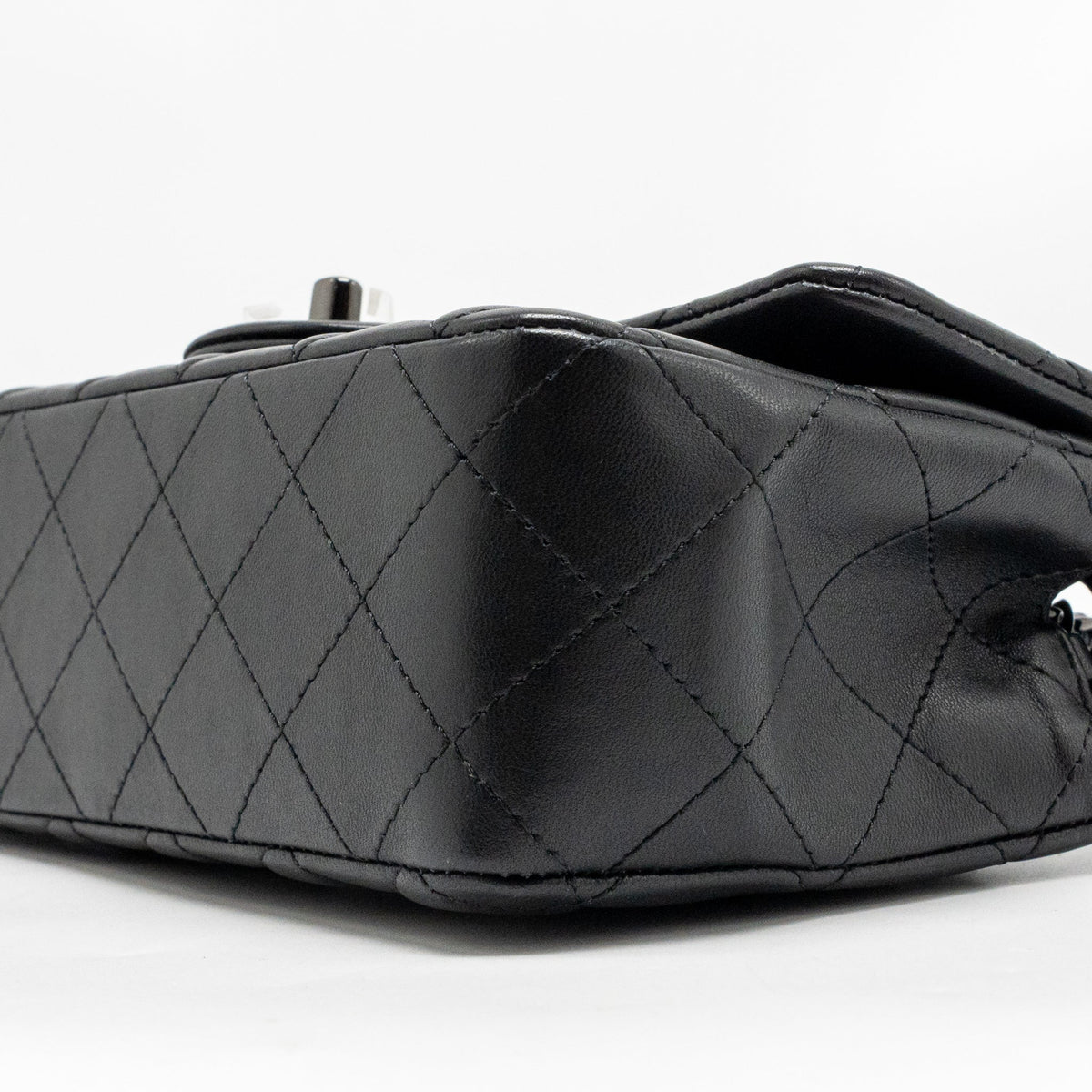 Chanel Mini Rectangular Flap Bag Lambskin SO Black (Microchip)