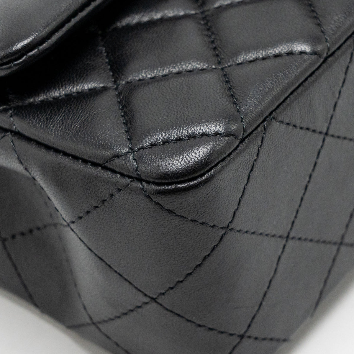 Chanel Mini Rectangular Flap Bag Lambskin SO Black (Microchip)