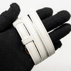 Hermes Mini 24/24 2424-21 Bag Evercolor/Swift Blanc GHW