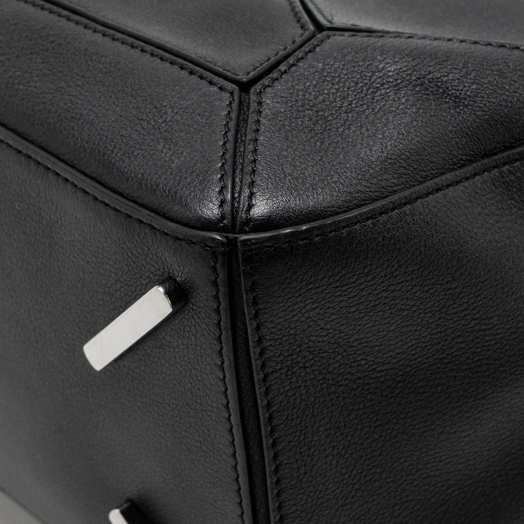 Loewe Medium Puzzle Bag Calfskin Black SHW
