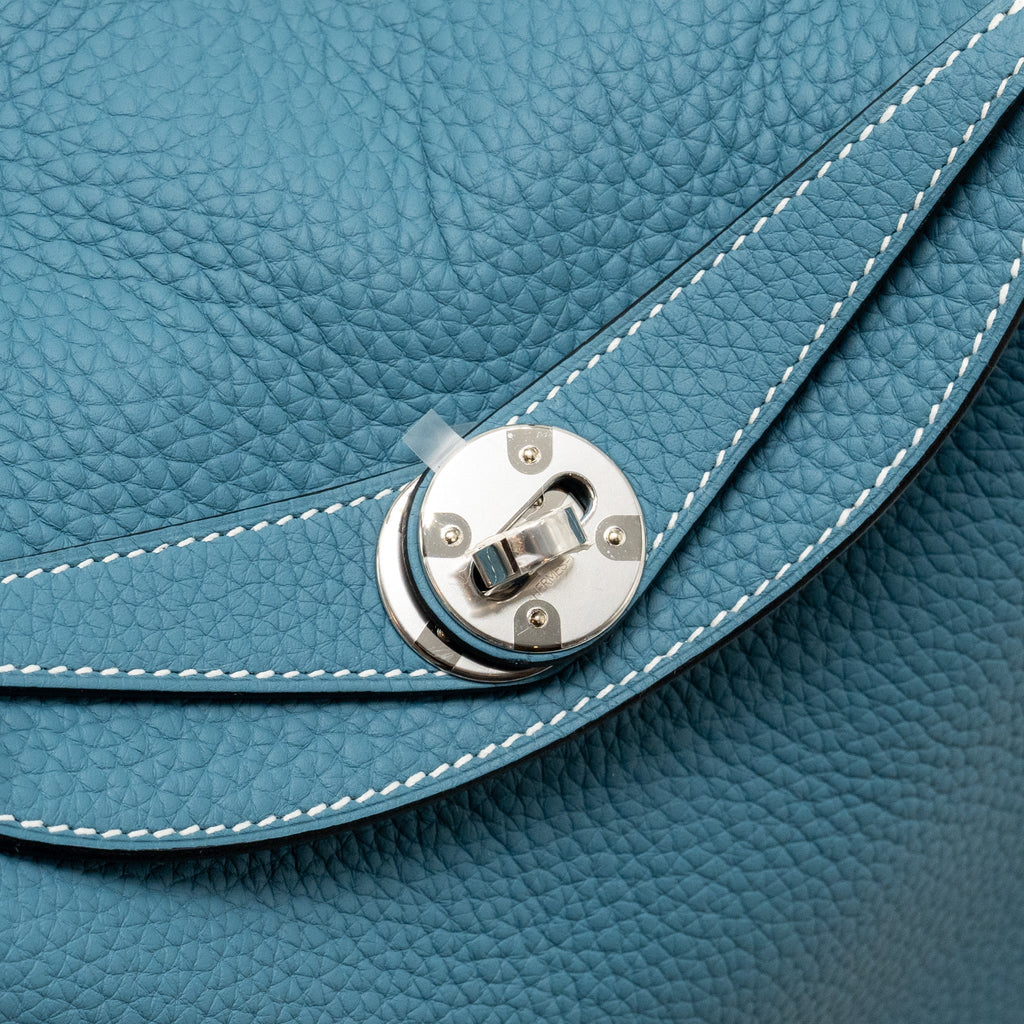 Hermes Lindy 26 Clemence New Blue Jeans SHW