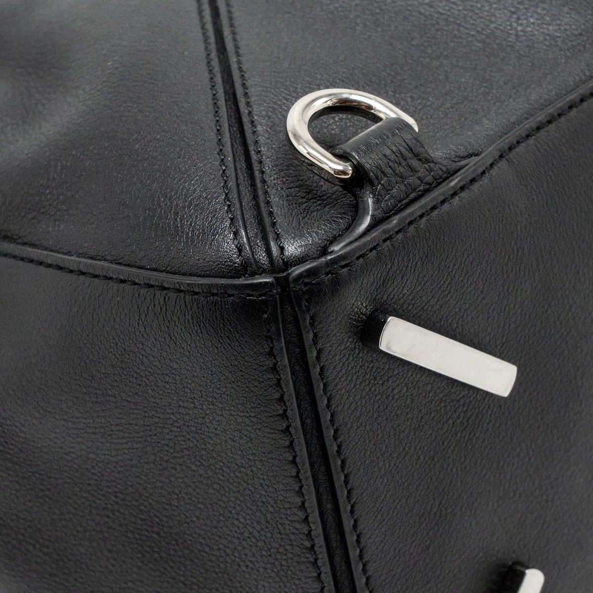 Loewe Medium Puzzle Bag Calfskin Black SHW
