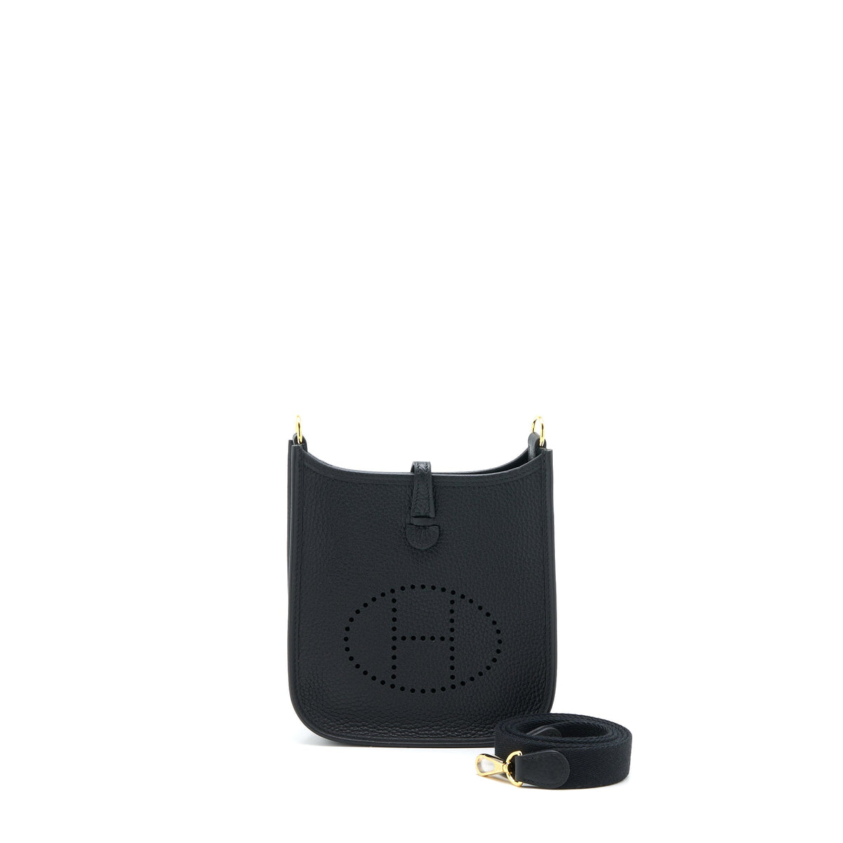 HERMES MINI EVELYN CLEMENCE BLACK GHW