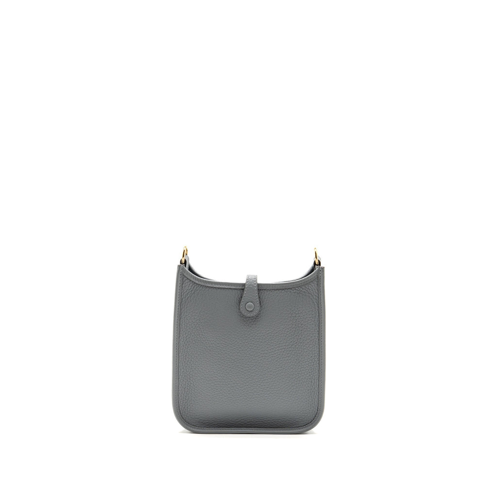 Hermes Mini Evelyne Clemence Gris Pantin LGHW