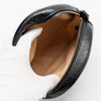 GUCCI GG MARMONT ROUND CROSSBODY BAG CALFSKIN BLACK GHW