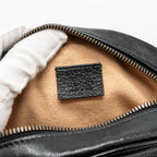 GUCCI GG MARMONT ROUND CROSSBODY BAG CALFSKIN BLACK GHW