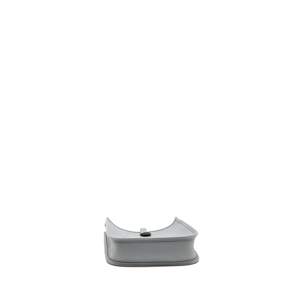 Hermes Mini Evelyne Clemence Gris Pantin LGHW