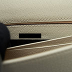 GUCCI DIANA MINI BAG WITH BAMBOO WHITE GHW