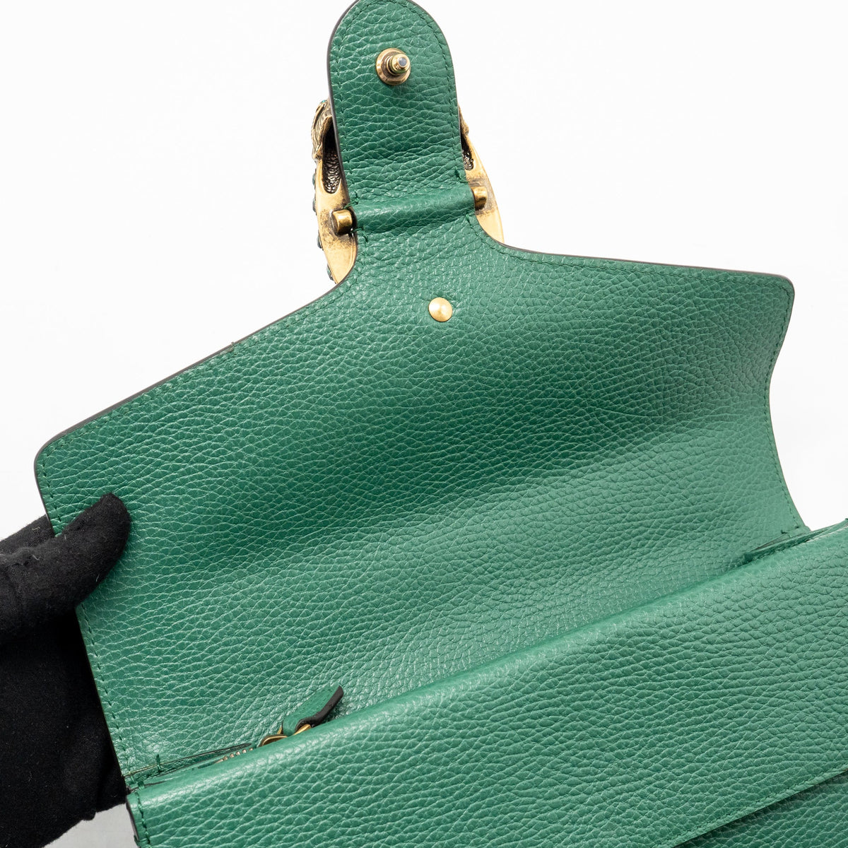 Gucci Small Dionysus bag calfskin green GHW