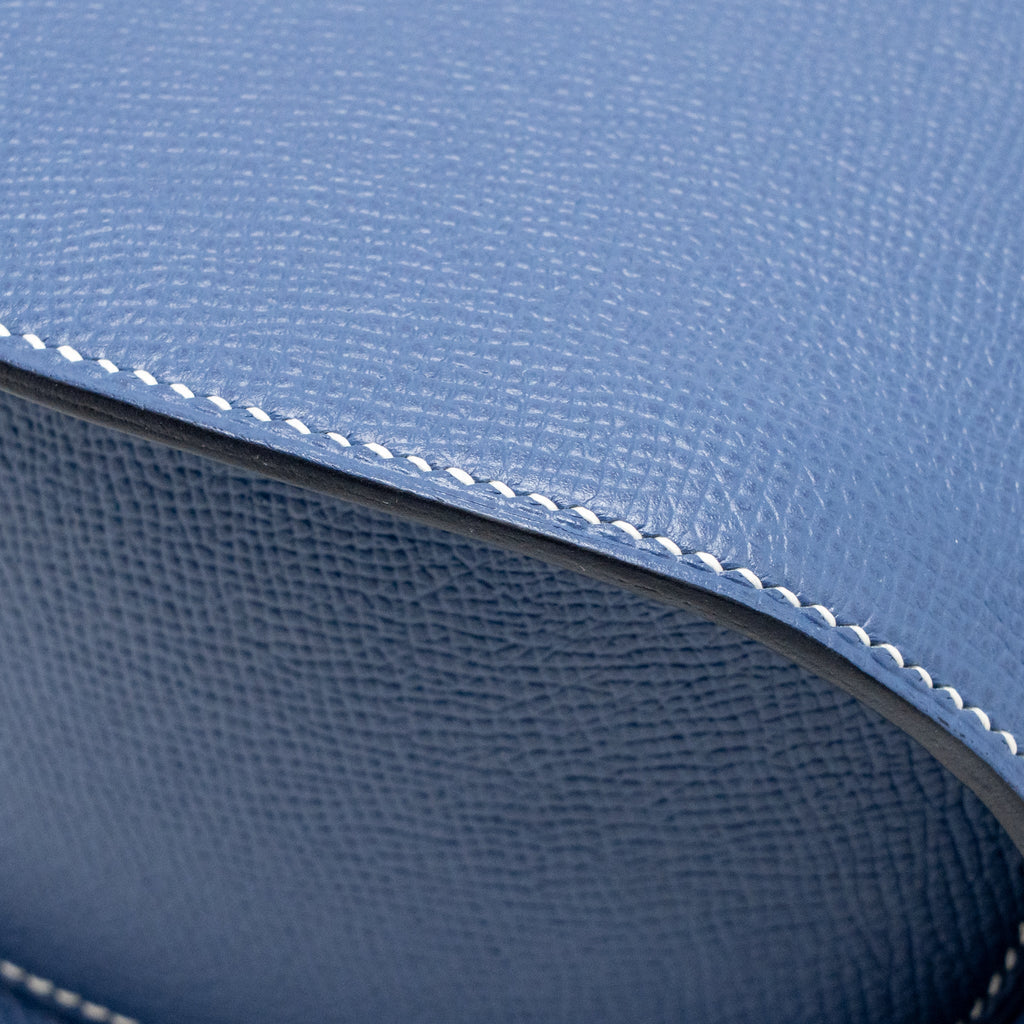 Hermes Baton de Craie epsom Blue SHW