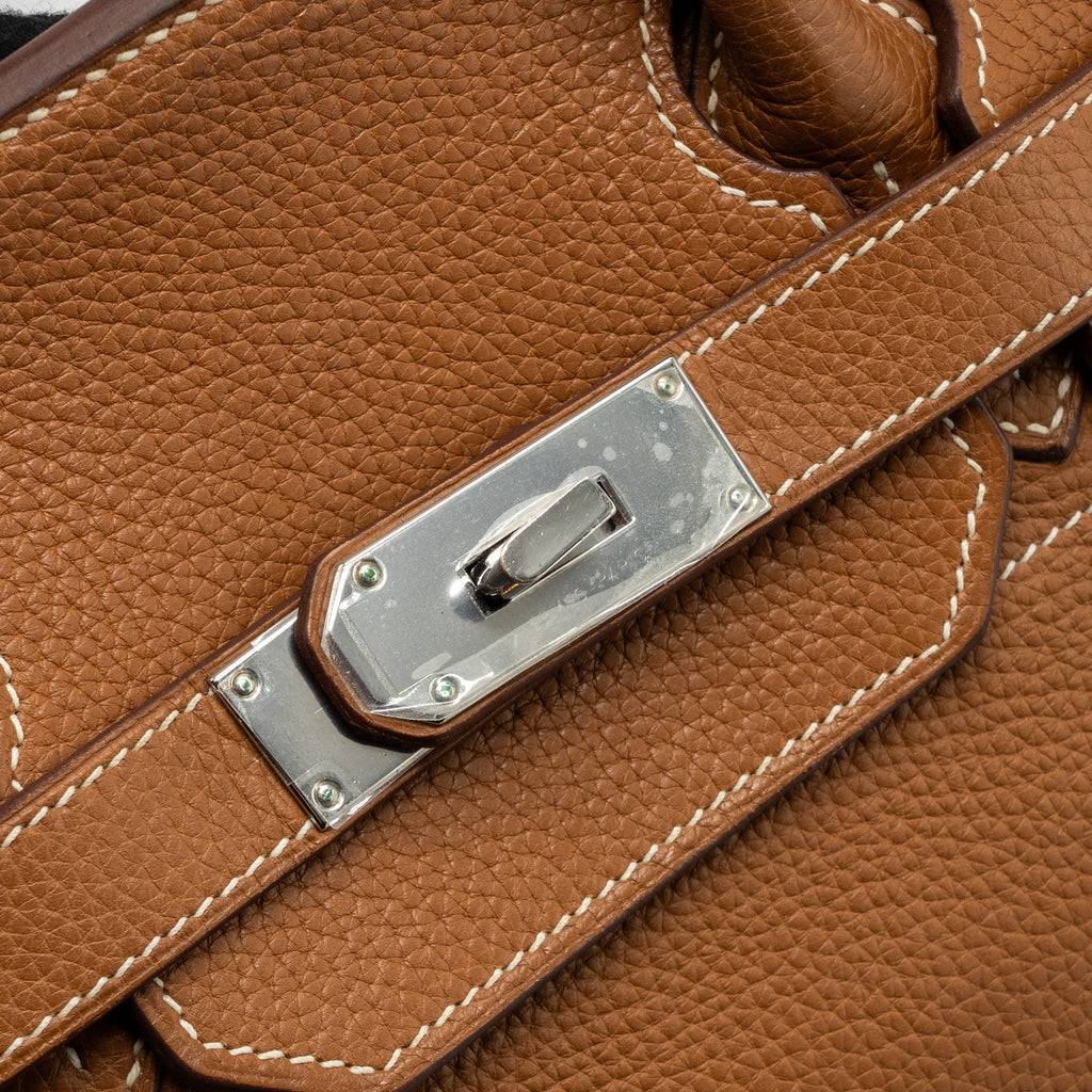 hermes shoulder birkin clemence gold SHW