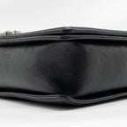 Chanel large boy bag quilted calfskin black ruthenium silver hardware