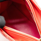 DIOR MEDIUM LADY DIOR LAMBSKIN DARK PINK/PURPLE LGHW