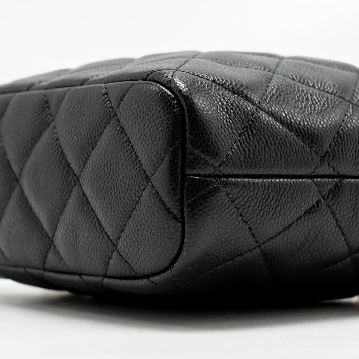 CHANEL 25C QUILTED HOBO BAG CAVIAR BLACK GHW (MICROCHIP)