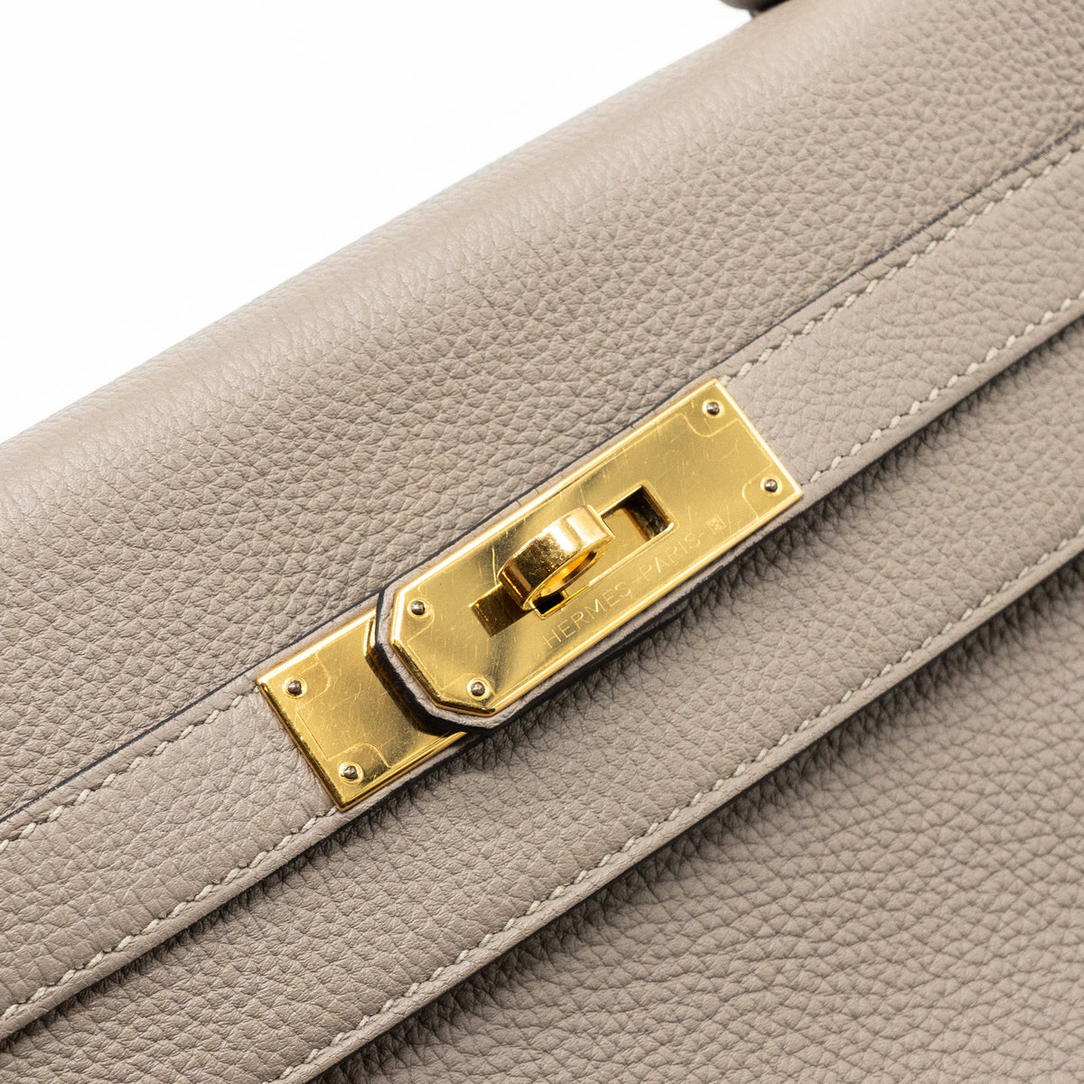 Hermes Kelly 28 togo gris asphalt GHW