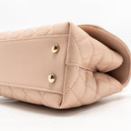 Chanel Small Coco Handle Flap Bag Caviar Pink LGHW (Microchip)