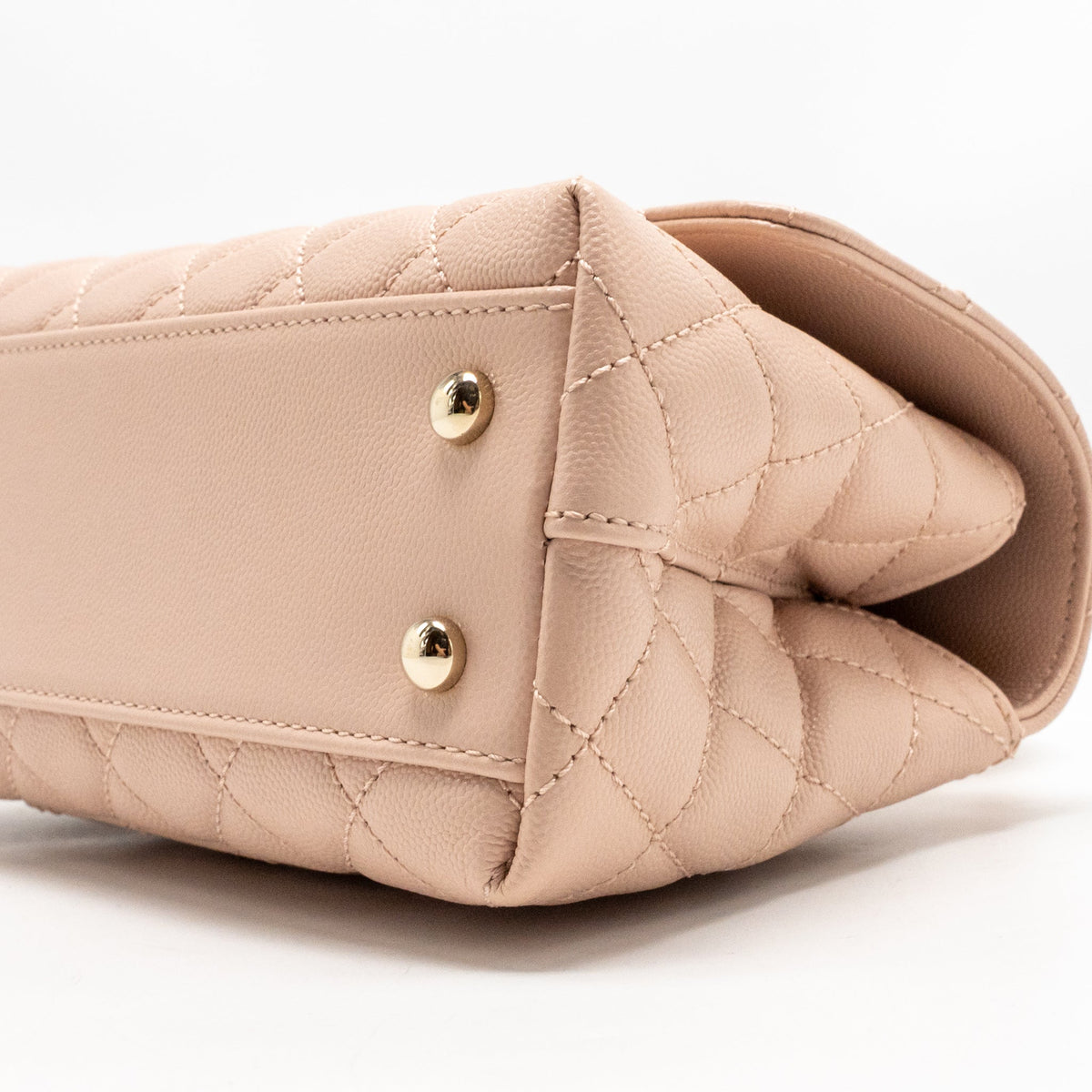 Chanel Small Coco Handle Flap Bag Caviar Pink LGHW (Microchip)