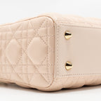 DIOR MY ABC DIOR SMALL LADY DIOR LAMBSKIN PINK LGHW