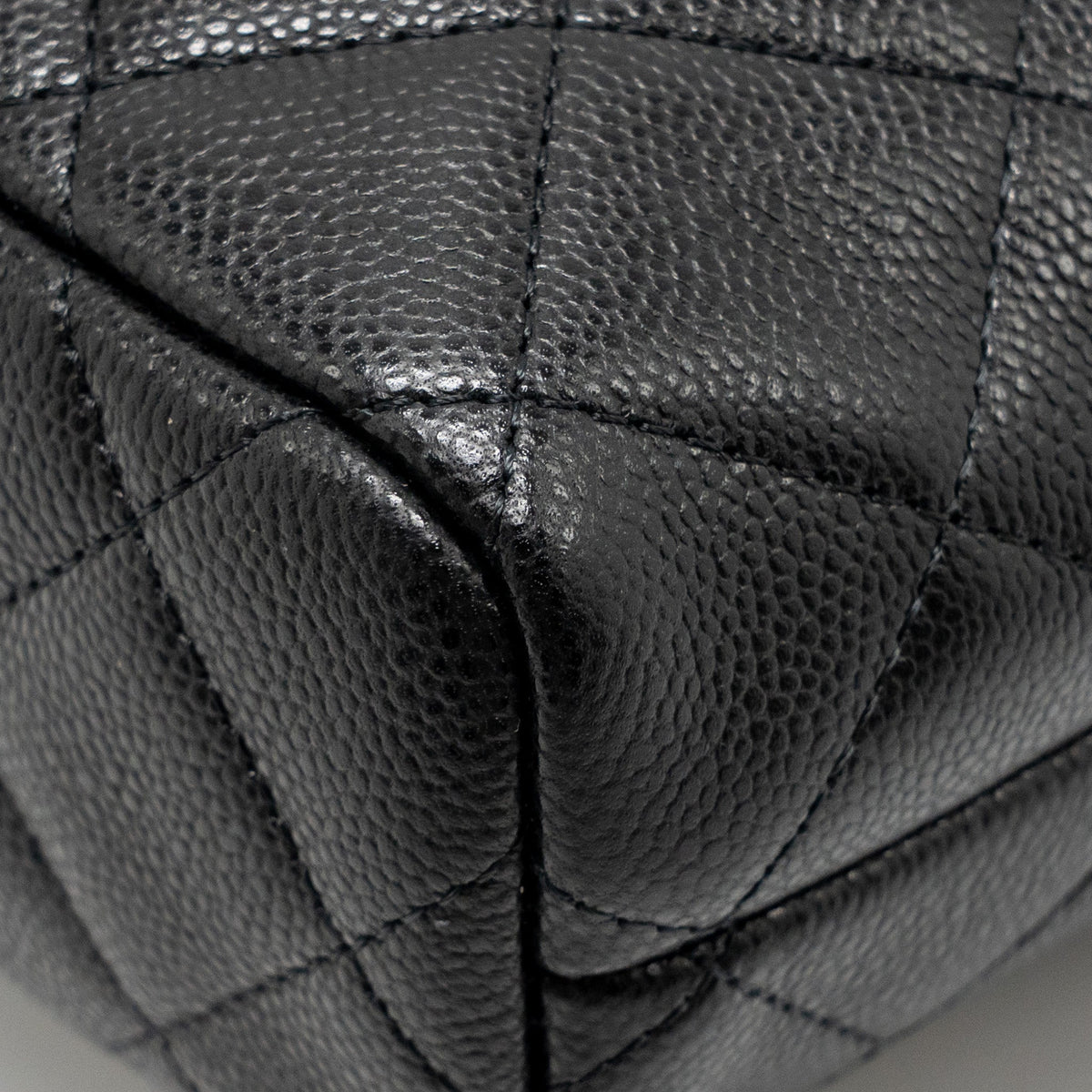 CHANEL 25C QUILTED HOBO BAG CAVIAR BLACK GHW (MICROCHIP)