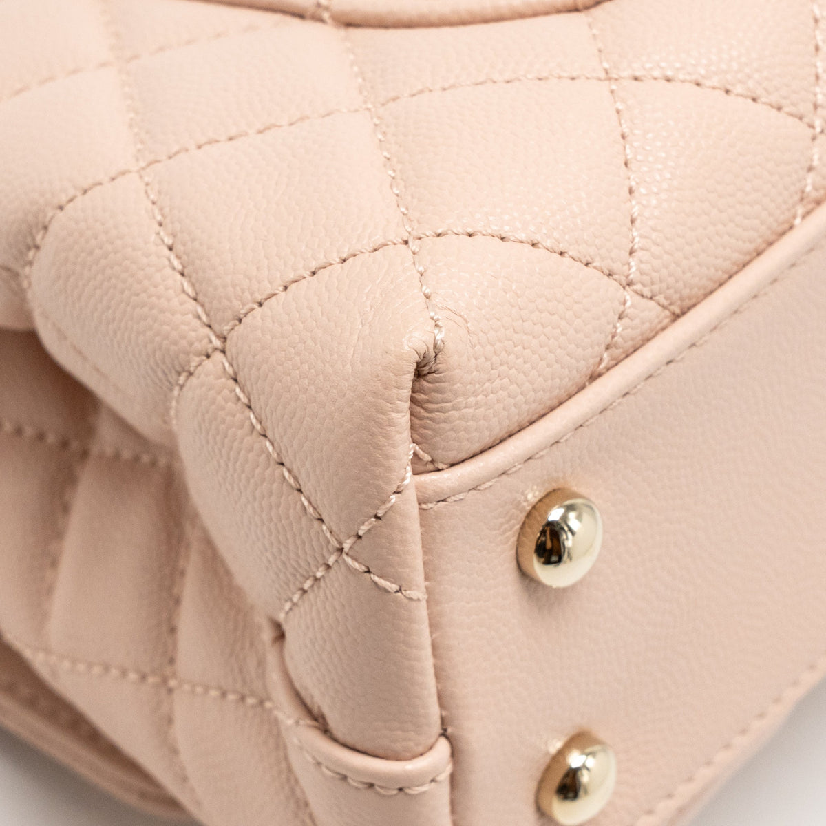 Chanel Small Coco Handle Flap Bag Caviar Pink LGHW (Microchip)