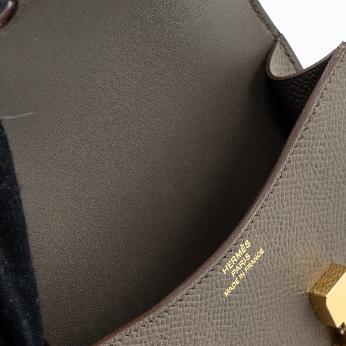 Hermes Constance Slim Epsom Gris Etain GHW