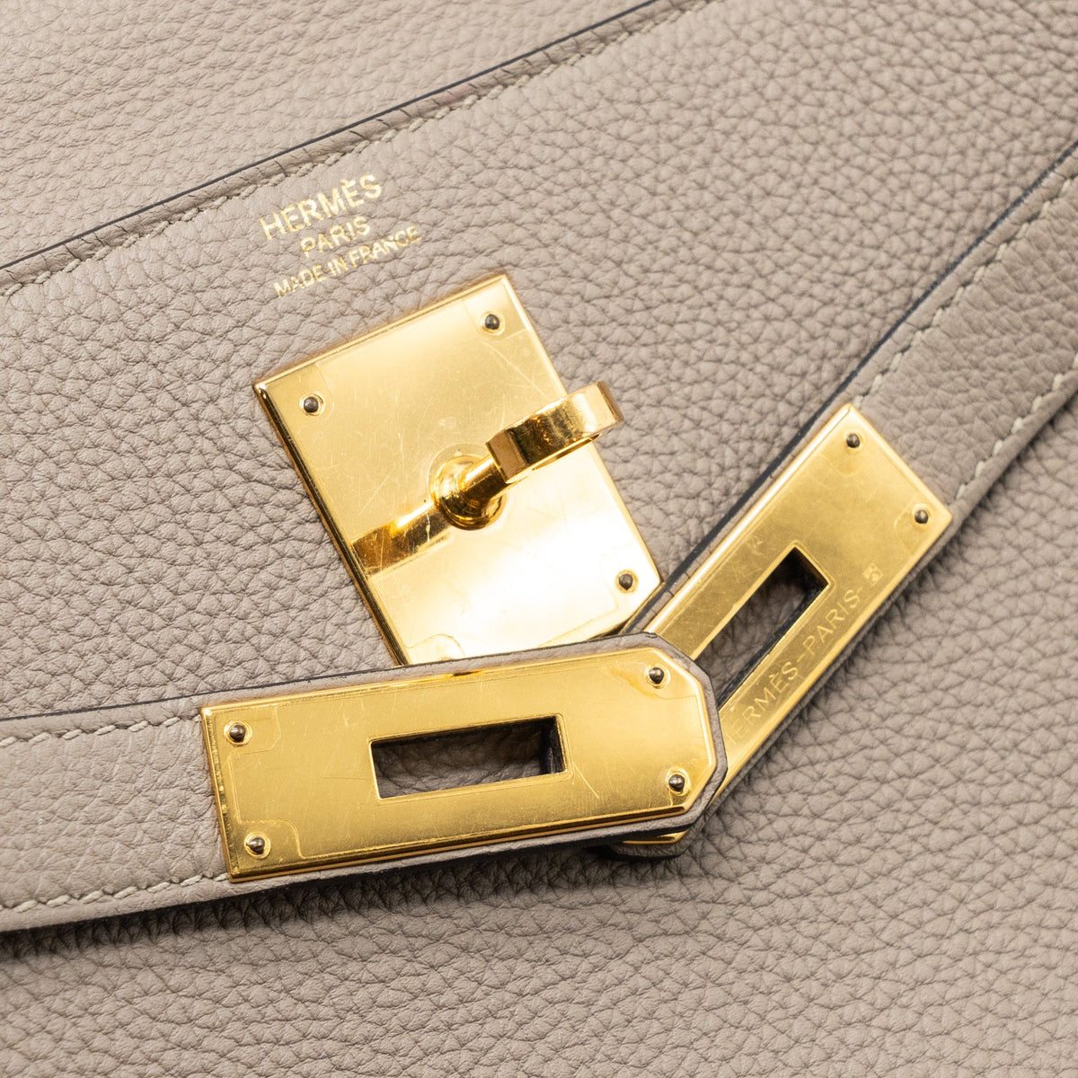 Hermes Kelly 28 togo gris asphalt GHW