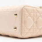 DIOR MY ABC DIOR SMALL LADY DIOR LAMBSKIN PINK LGHW