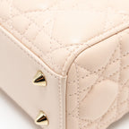 DIOR MY ABC DIOR SMALL LADY DIOR LAMBSKIN PINK LGHW