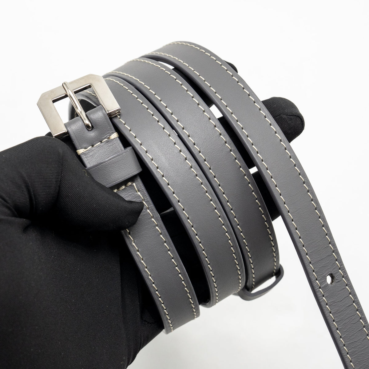 Goyard Structure Saigon PM Bag Goyardine Canvas / Calfskin Grey SHW