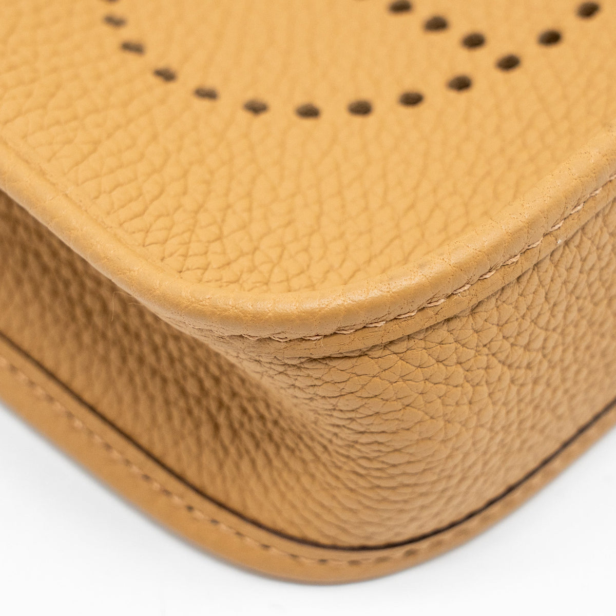 Hermes Mini Evelyne Clemence Biscuit GHW