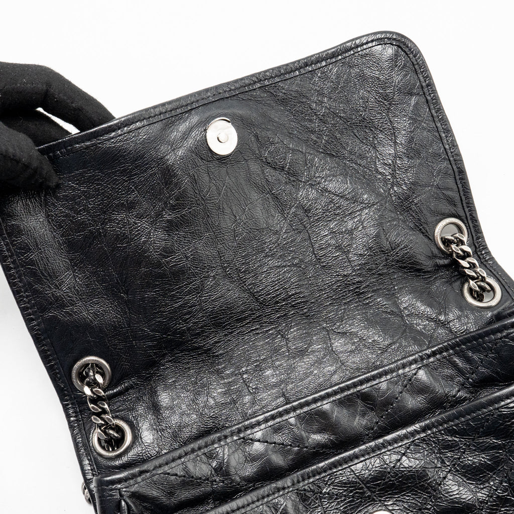 Saint Laurent medium Nikki bag calfskin black SHW