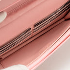 CHANEL CLASSIC WALLET ON CHAIN CAVIAR PINK LGHW (MICROCHIP)