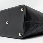 CHANEL CAMBON LIGNE TOTE BAG CALFSKIN BLACK SHW