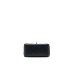 CHANEL MINI SQUARE FLAP BAG BLACK LAMBSKIN LGHW
