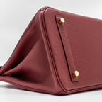 Hermes Birkin 30 togo rouge grenat GHW