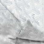 GOYARD SAINT LOUIS PM TOTE BAG LIMITED EDITION GOYARDLINE CANVAS WHITE/LIGHT BLUE SHW
