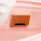 CHANEL CLASSIC WALLET ON CHAIN CAVIAR PINK LGHW (MICROCHIP)