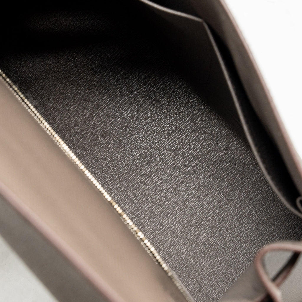 Hermes Kelly 28 Epsom 8F Gris Etain SHW