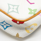 LOUIS VUITTON POCHETTE ACCESSORIES CANVAS WHITE MULTICOLOUR GHW