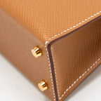 Hermes Mini Kelly II Epsom Gold GHW