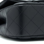 CHANEL TOP HANDLE MINI RECTANGULAR FLAP BAG LAMBSKIN BLACK LGHW (MICROCHIP)